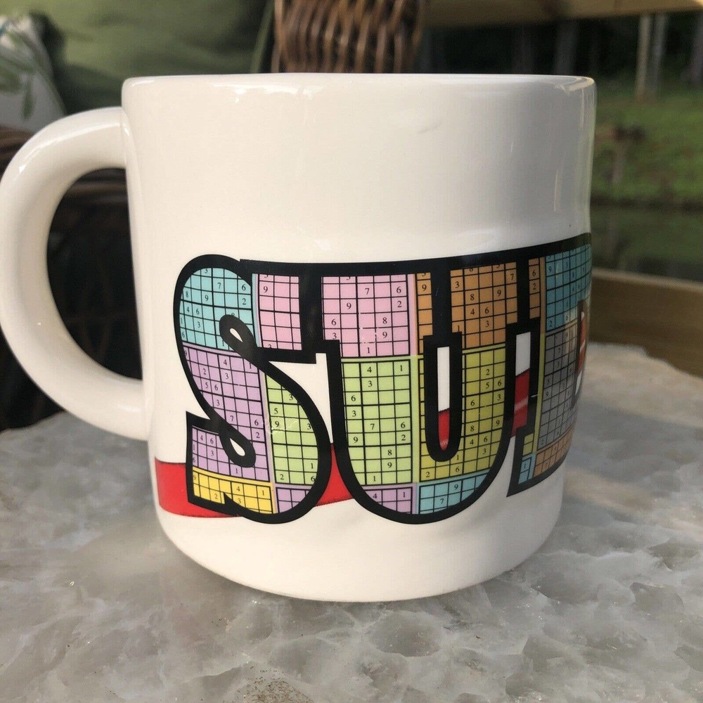 JUMBO SUDOKU 4-1/4” x 4-1/4”‎ Oversized Coffee Mug